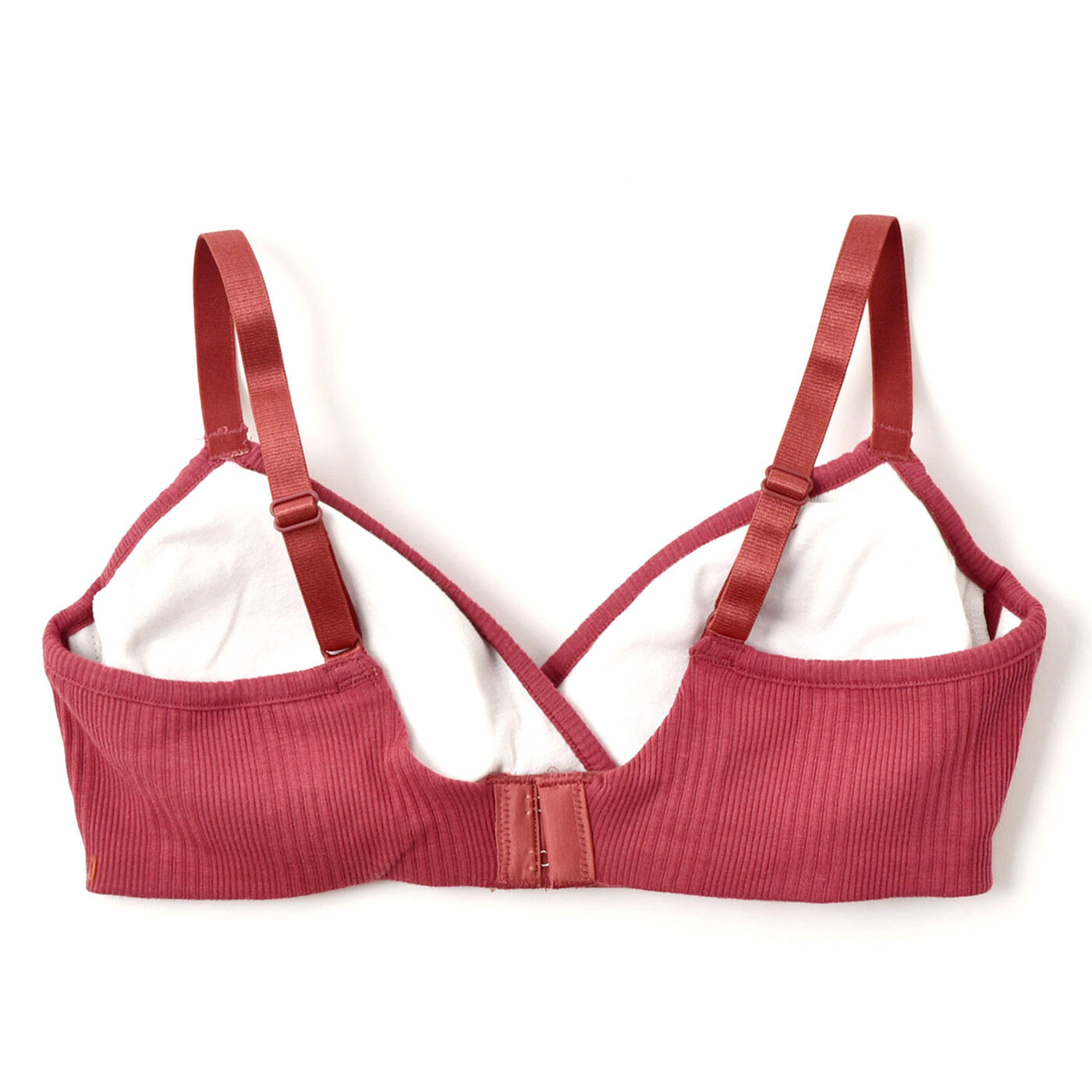 realstock [リアルストック]（Express BOX）|【3〜10日でお届け】［Mama select］産前・産後使える　ランダムリブ即授乳ブラジャー〈ピンク〉|裏面は肌にやさしい綿100%