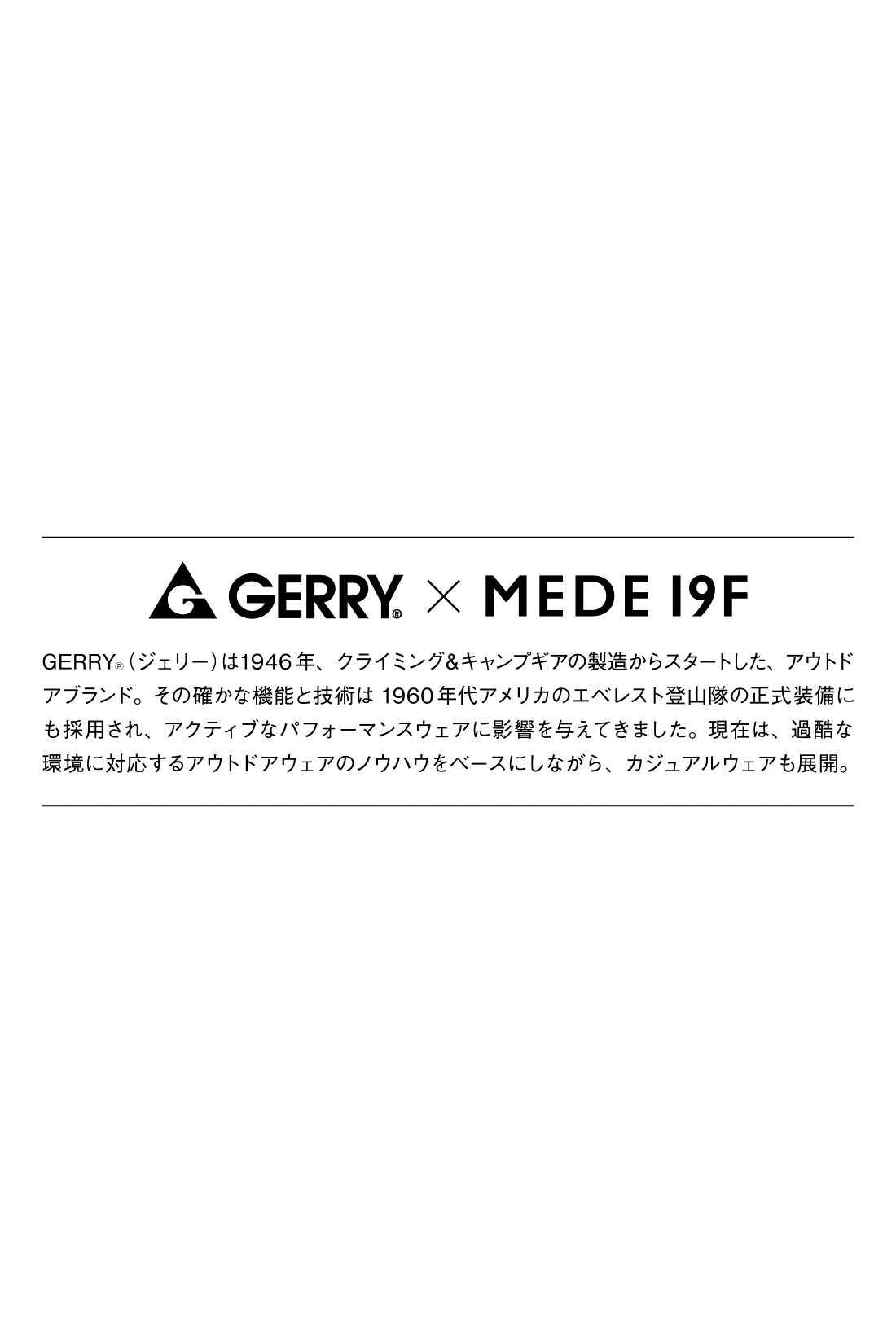 Real Stock|GERRY（R） for MEDE19F　2レイヤー素材のミリタリーコート〈ブラック〉