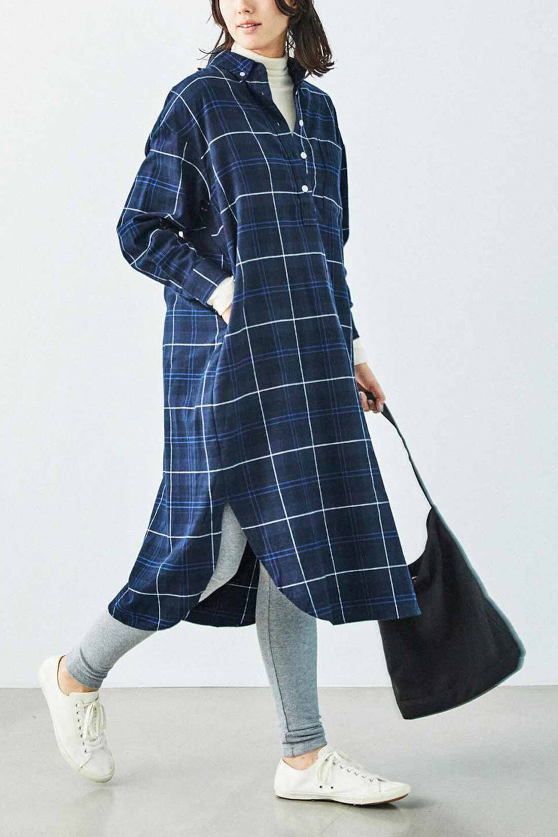 Real Stock|THREE FIFTY STANDARD　あったか両面起毛 タートルインナー〈オフホワイト〉