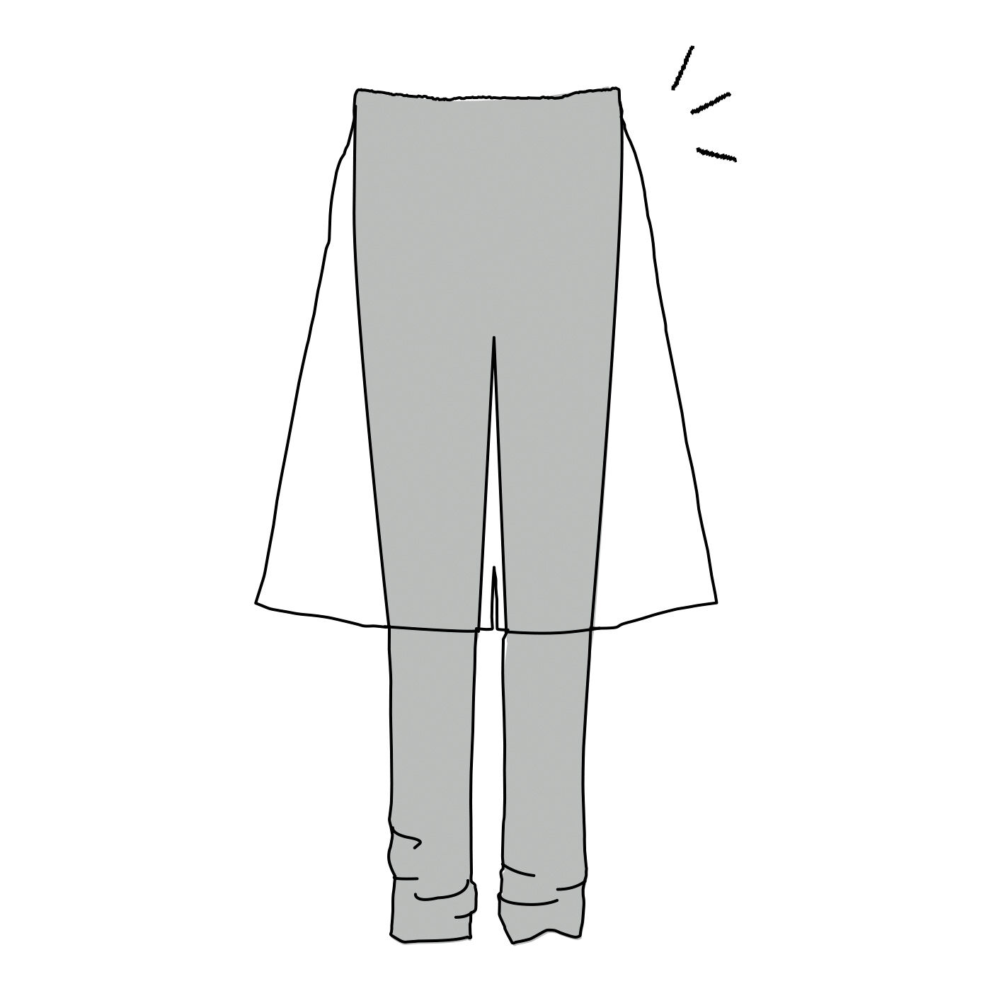 realstock [リアルストック]（Express BOX）|フラウグラット　一枚でさっとコーデ完成♪ 上品チェックのすっきりダブルボトムス〈グレー〉|【らくちんドッキング】スカーチョとレギンスがドッキングした形で、タイツいらずのあったかコーデ完成！