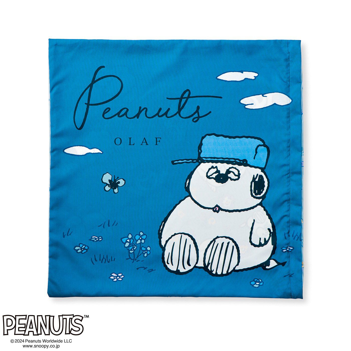 Real Stock|ＰＥＡＮＵＴＳ　スヌーピーときょうだい　ナチュラルカラーの両面クッションカバー|3：オラフ