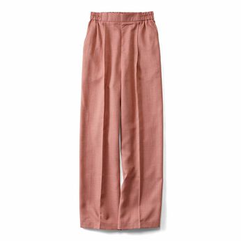 Real Stock | きれいめ麻見えパンツ〈ＬＰＫ〉リブ