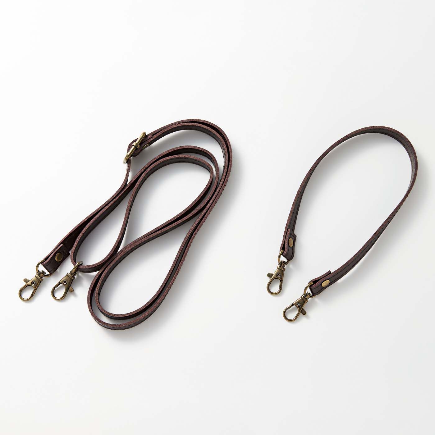 realstock [リアルストック]（Express BOX）|el:ment　播州織カットジャカードの風合いを愉しむ がま口ショルダーバッグ〈常盤色〉|ベルトは2種類。ショルダーと手持ちで付け替えられます。