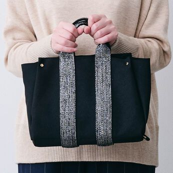 realstock [リアルストック]（Express BOX） | ラメ入りハンドルテープの２−ＷＡＹバッグ　ＩＥＳ
