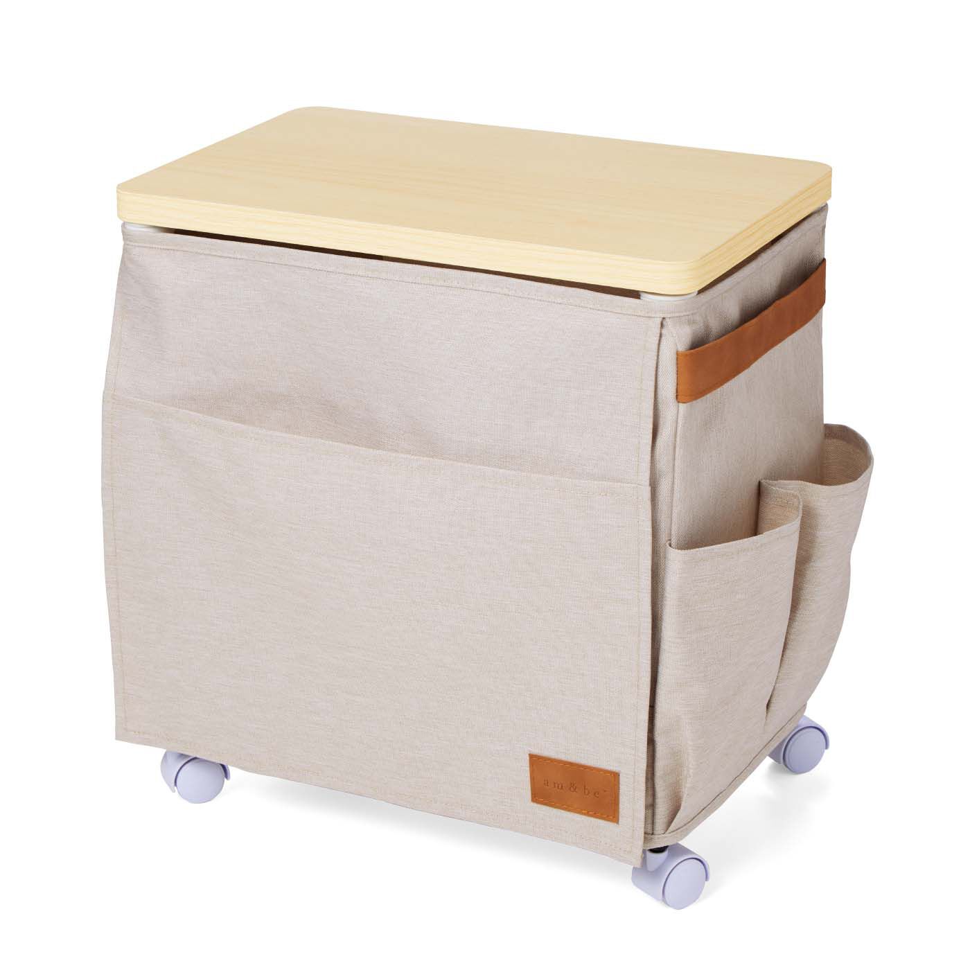realstock [リアルストック]（Express BOX）|ａｍ＆ｂｅ　たっぷり収納でお部屋すっきりサイドテーブルにもなるコロコロミニワゴン