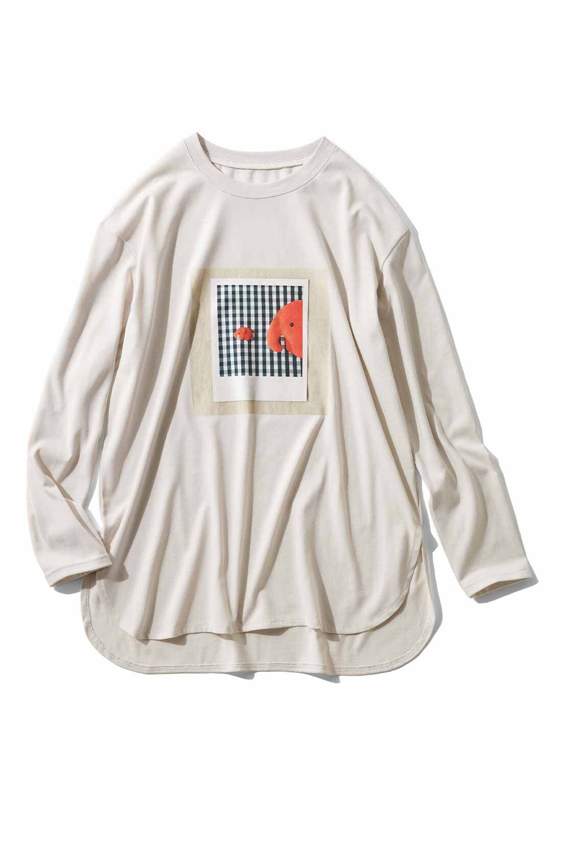 Real Stock|ドムドムハンバーガーコラボ　ストーリーあふれる　フォトTシャツ〈ライトグレー〉|ライトグレー