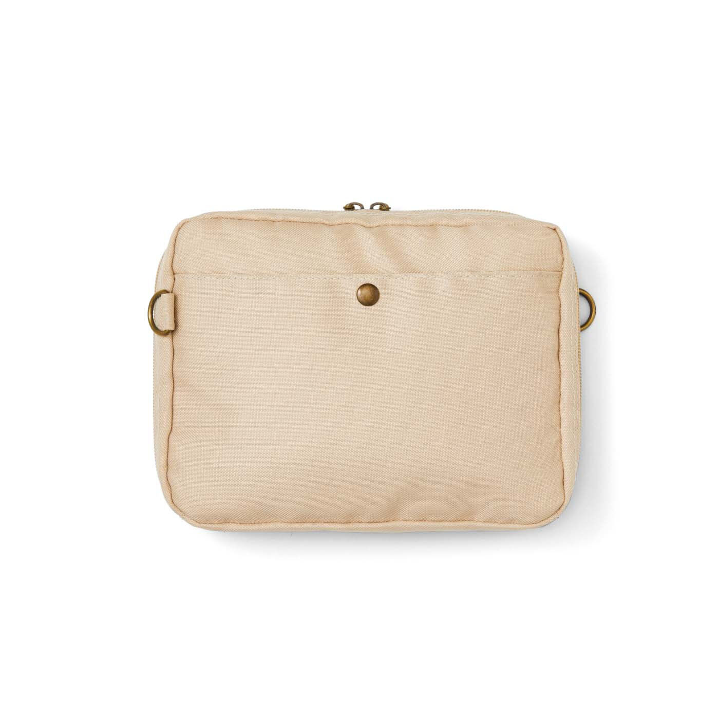 realstock [リアルストック]（Express BOX）|am＆be　アンティークフラワー メッシュポケットで見やすいポーチにもなる 2-WAYショルダーバッグ|back