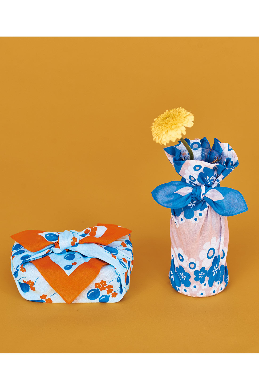 Real Stock|アデリアレトロ×シロップ．　巻いたり、包んだり　便利なマルチクロス〈花の輪〉|※これは参考画像です。