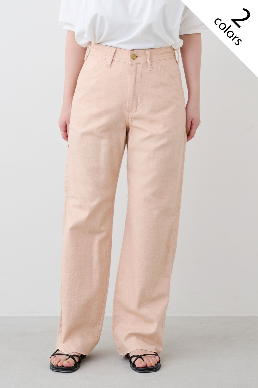 realstock [リアルストック]（Express BOX）|MEDE19F 〈SELECT〉 Lee DUNGARESS　カットオフペインターパンツ|2：ルイボス