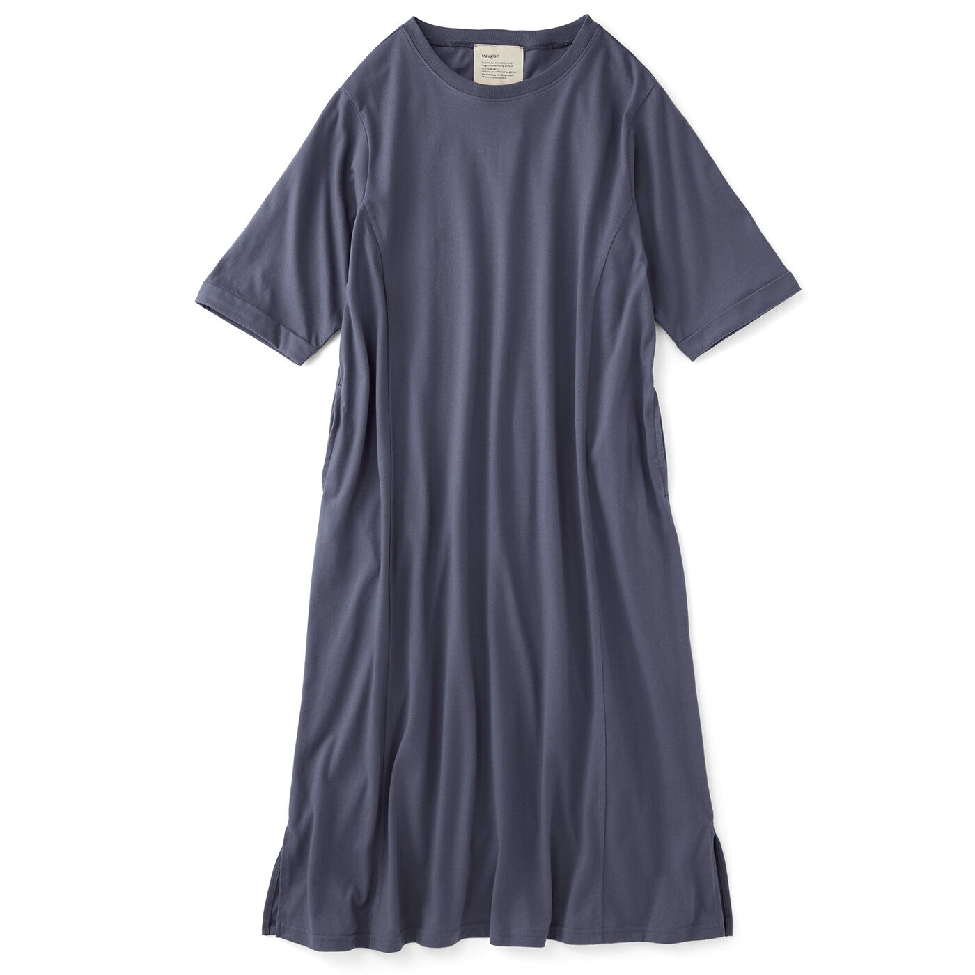 realstock [リアルストック]（Express BOX）|フラウグラット すっぽりらくちん心地いい♪ 大人Tシャツロングワンピース〈汗じみ対策〉〈ラベンダーグレー〉|〈ラベンダーグレー〉