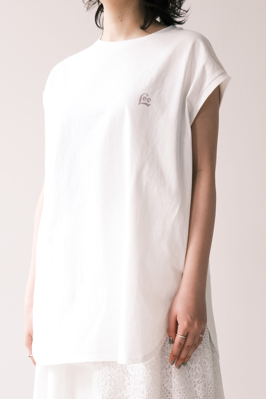 Real Stock|MEDE19F 〈SELECT〉 Lee　プリントスリーブレスTEE
