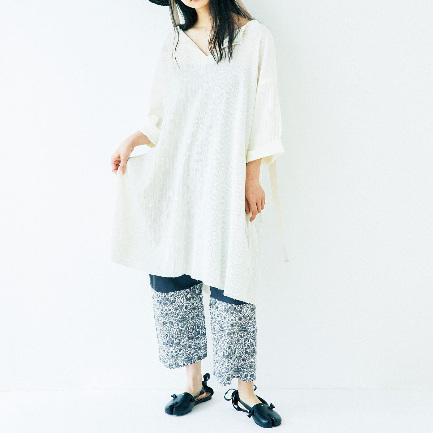Real Stock|Squee!　リバティプリント　あこがれのリバティプリントで楽しむ　重ね着パンツ〈吸水速乾〉〈Lodden Wood〉