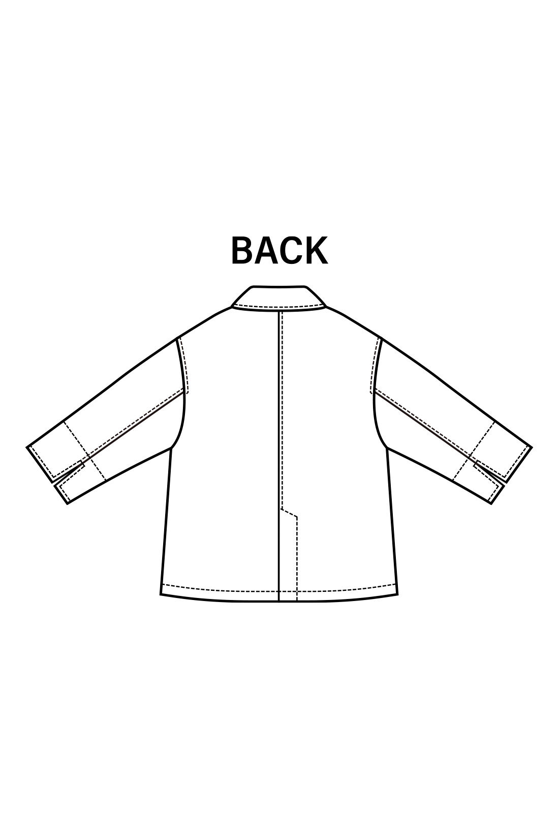 realstock [リアルストック]（Express BOX）|【3～10日でお届け】リブ イン コンフォート オンでもオフでも週7活躍！ きれいだねジャケット〈ネイビー〉|大きめシルエットでも、センターの切り替えでのっぺり見えをカバー。