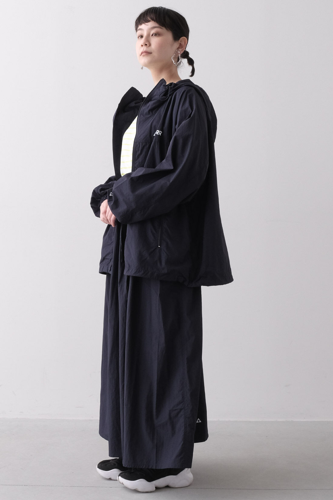 realstock [リアルストック]（Express BOX）|MEDE19F 〈SELECT〉 GERRY PACKABLE JACKET|3：ダークネイビー　モデル身長：157cm