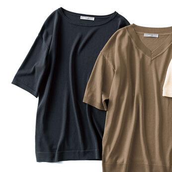 Real Stock | 上品シンプルシャリ感ニットＩＥ