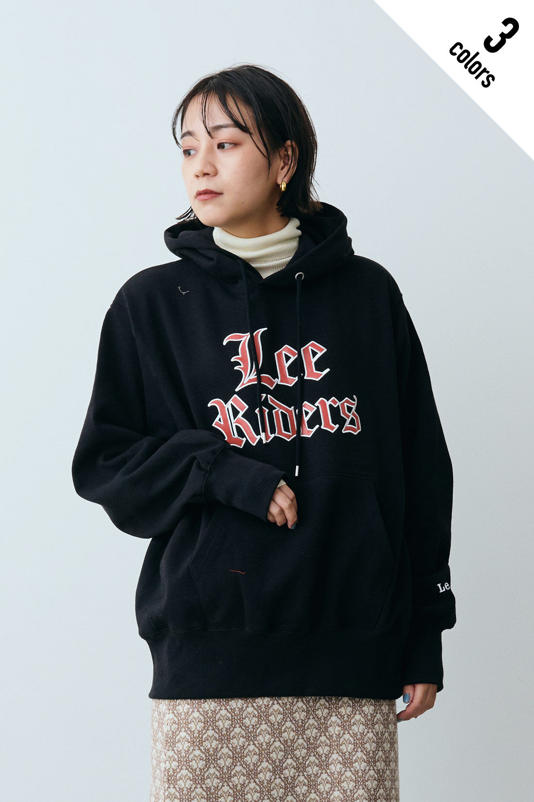 Real Stock|MEDE19F 〈SELECT〉【Lee】HEAVY WEIGHT HOODIE|3.ブラック[[BR]]