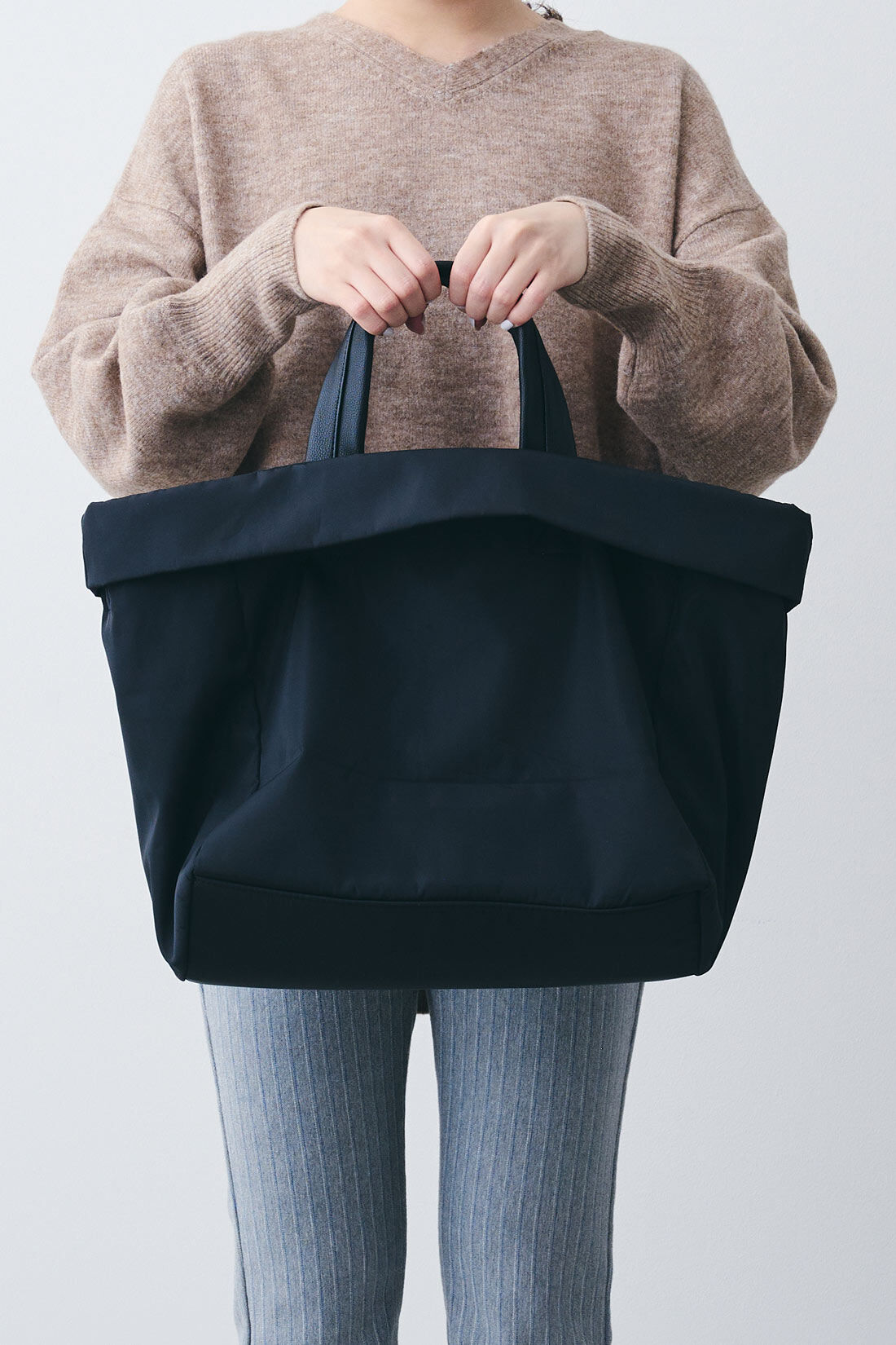realstock [リアルストック]（Express BOX）|IEDIT[イディット] SELECT　ショルダーポーチ付き2-WAYナイロンバッグ|1：ブラック