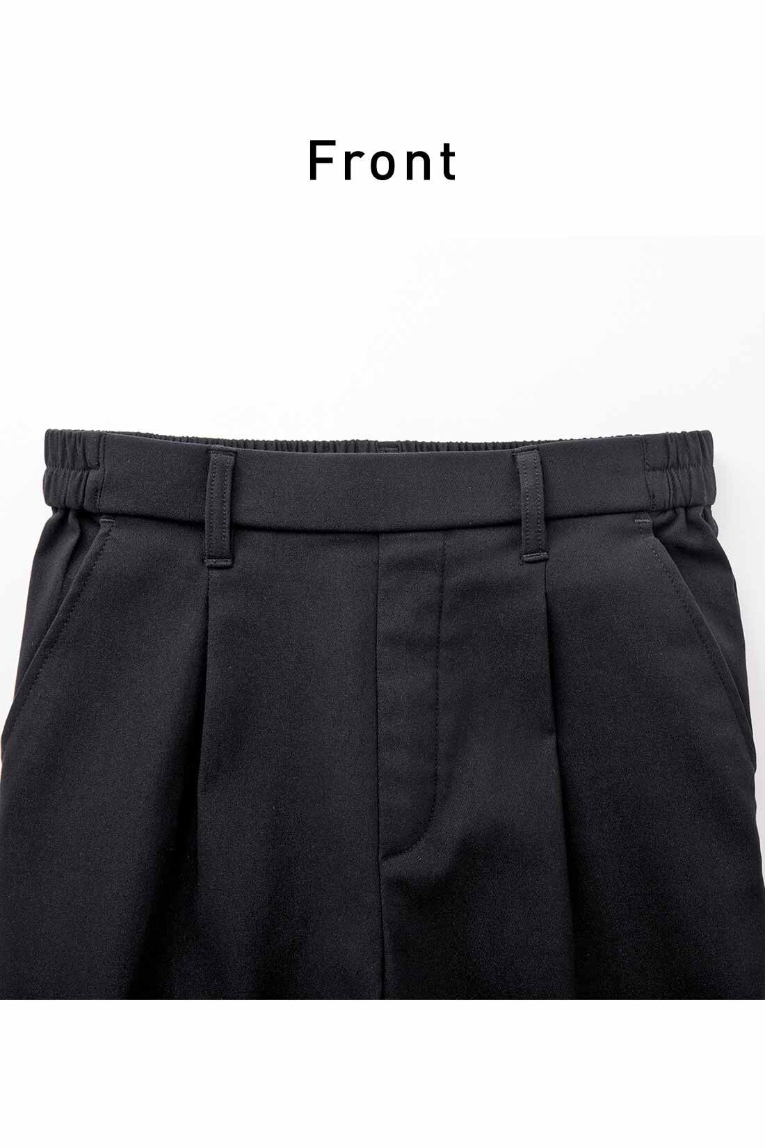 IEDIT[イディット] いつもキレイな黒が続く 純黒素材のあったか