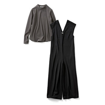 Real Stock | ワントーンサロペットＳＴ〈グレー・ブラック〉ＩＥ