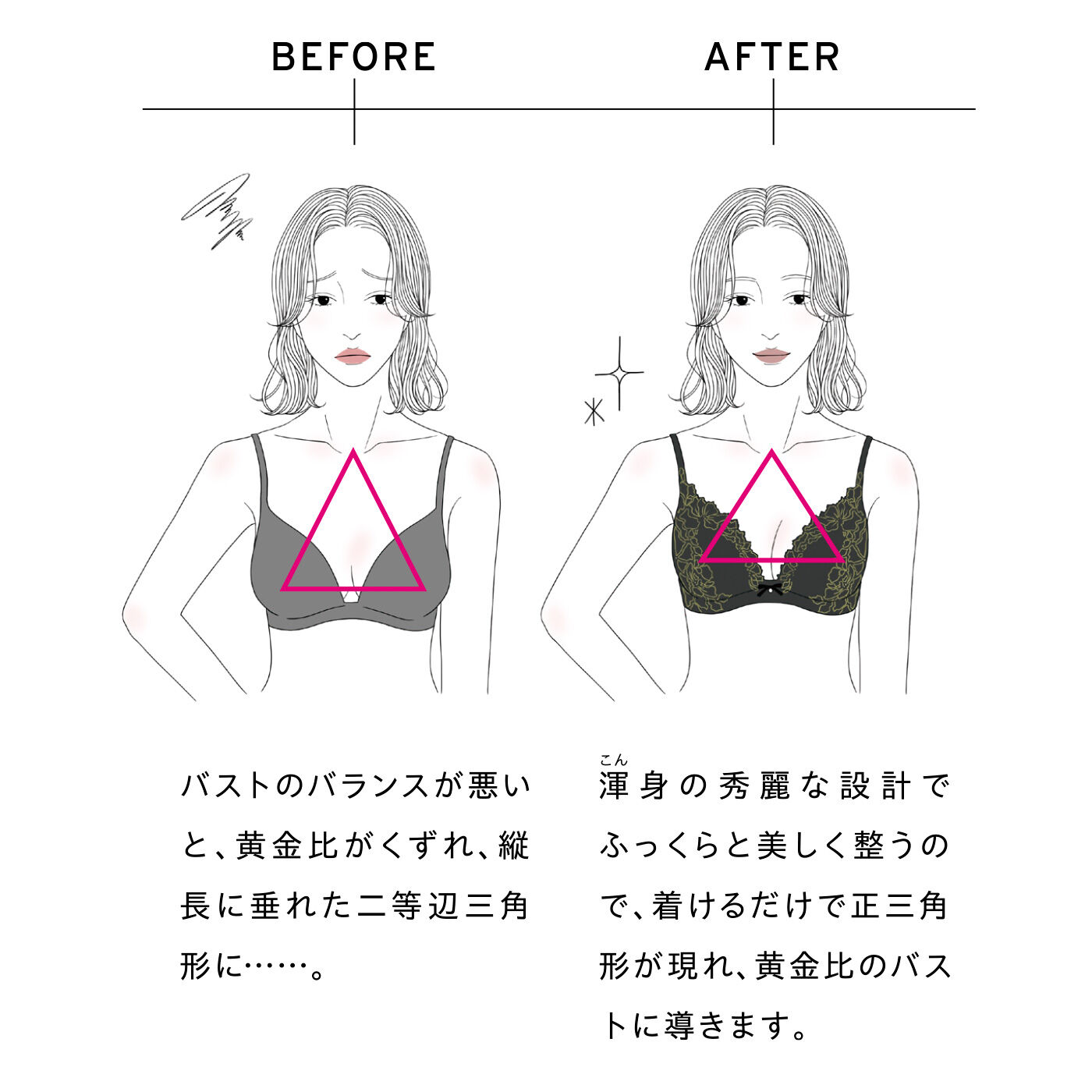 realstock [リアルストック]（Express BOX）|女神級のバストライン　纏（まと）った瞬間見違える　渾（こん）身の秀麗なブラ＆ショーツ|※使用感・効果には個人差があります。
