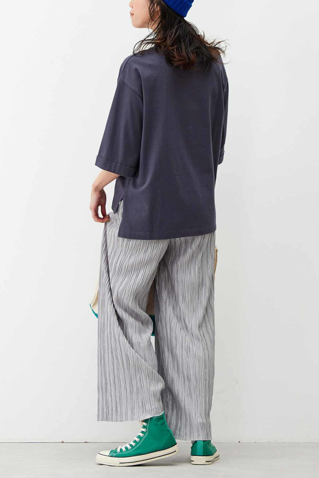 realstock [リアルストック]（Express BOX）|リブ イン コンフォート 地中海育ちのトルコオーガニックコットンＴシャツ〈ブルー〉|これは参考画像です。お届けするタイプとは異なります。