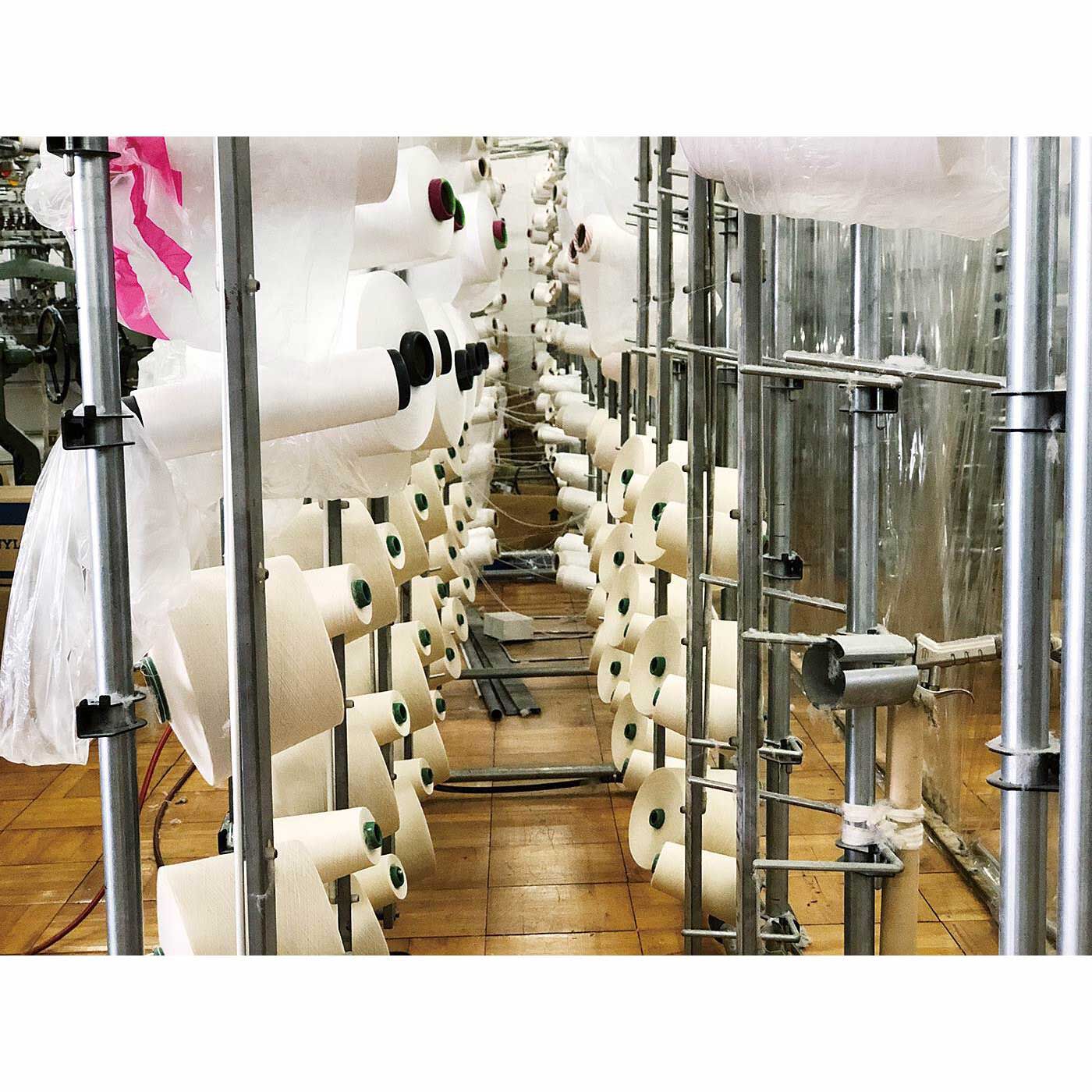 Real Stock|ボーイッシュカラーのパイルピローカバー〈ボーダー〉|ひとつのピローカバーに、なんと44本の糸が使われています。
