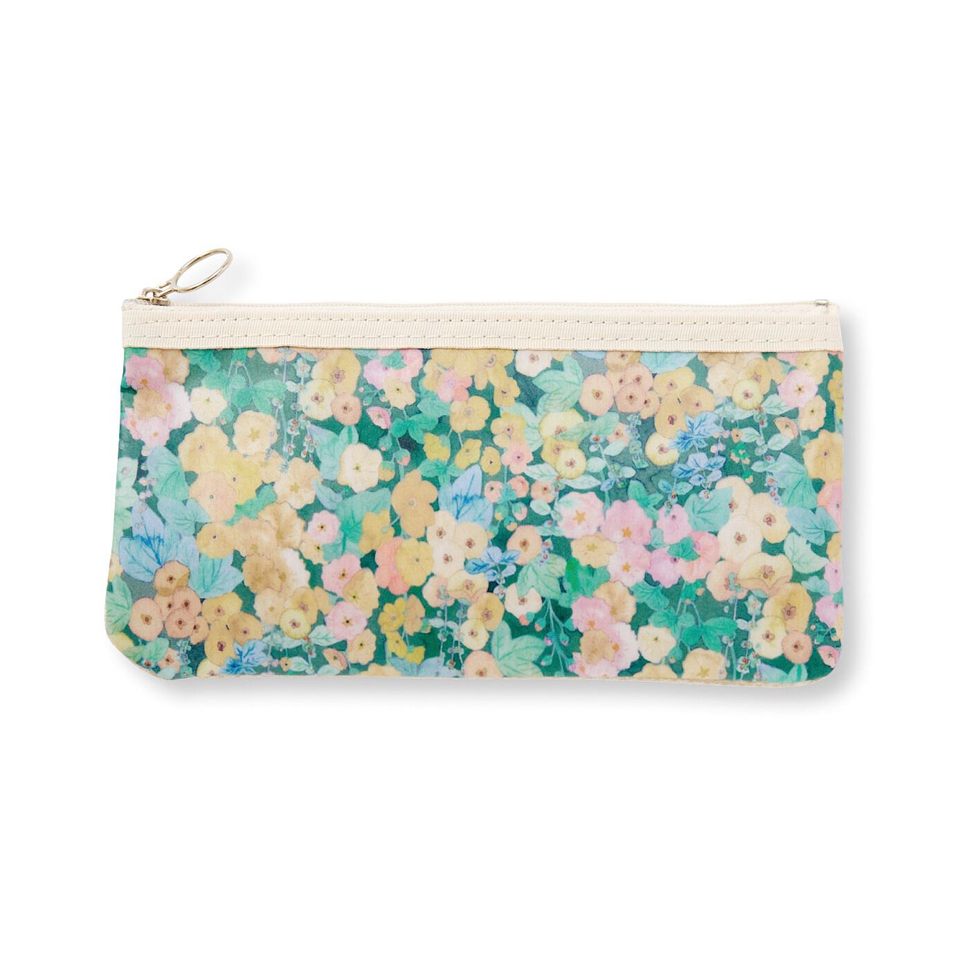 realstock [リアルストック]（Express BOX）|Squee!　リバティプリント　小さなポケット付き　メッシュポーチ|〈5:Hollyhocks〉