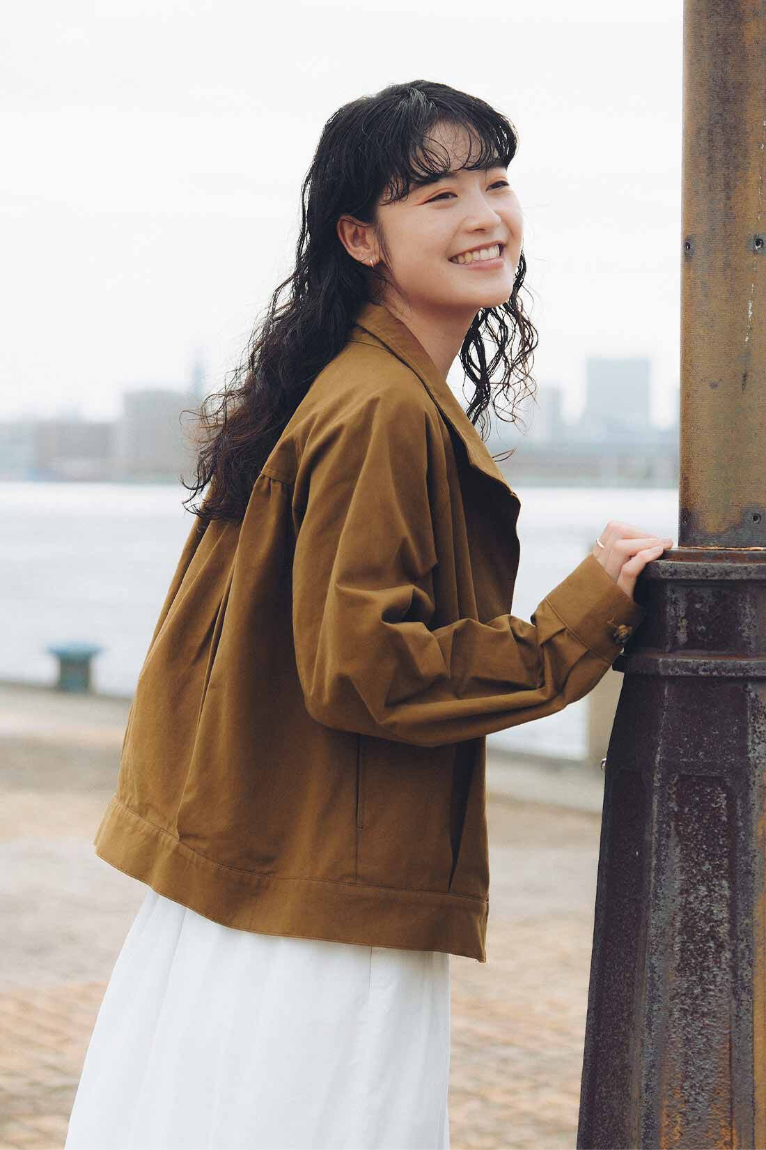 realstock [リアルストック]（Express BOX）|【3～10日でお届け】リブ イン コンフォート 莉子さんとつくった パリの蚤の市にありそうなアンティーク風ジャケット〈キャメル〉