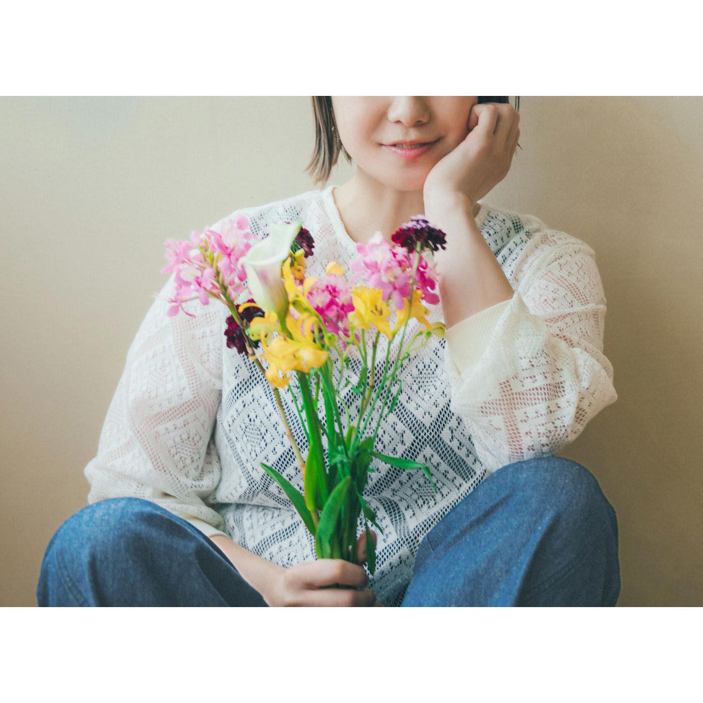 realstock [リアルストック]（Express BOX）|フラウグラット トップスにもなる♪ 大人の2-WAY華やか総レースカーディガン〈エクリュ〉