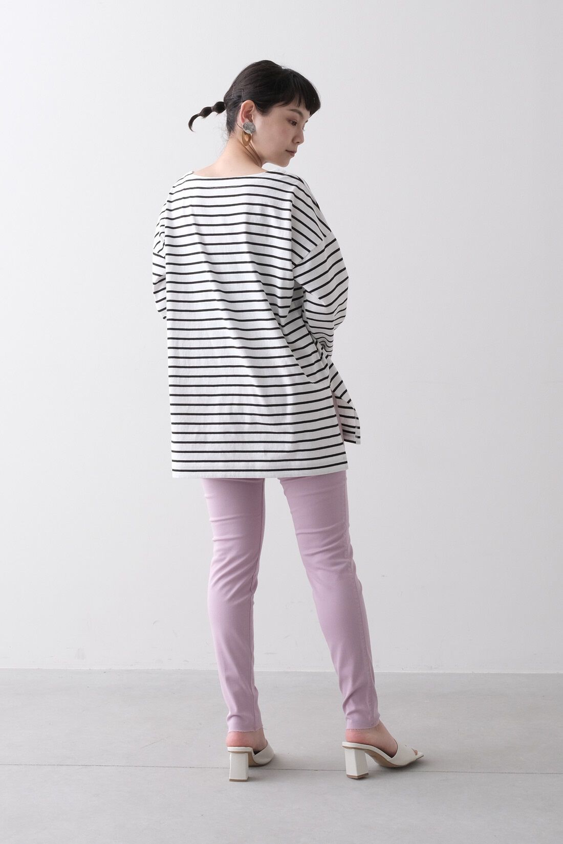 realstock [リアルストック]（Express BOX）|MEDE19F 〈SELECT〉 Lee　ジェギンス　カラースキニー|1：パープル　モデル身長：157cm
