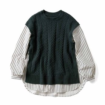 Real Stock | シャツドッキングチュニ〈ＧＲ〉リブイン