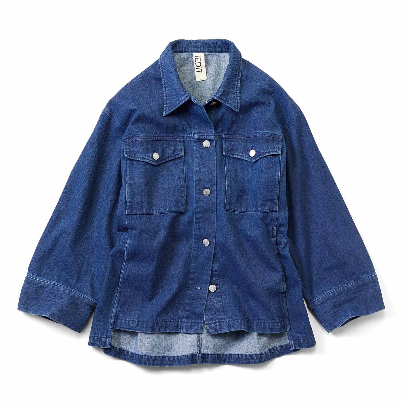 ブラウス シャツ ＴＨＲＥＥ　ＦＩＦＴＹ　ＳＴＡＮＤＡＲＤシャンブレーのシャツジャケット レディース THREE FIFTY STANDARD シャンブレーのシャツジャケット｜THREE