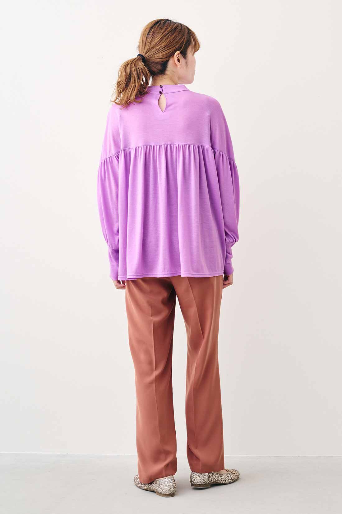 物品 新品 ミッフィ Tシャツ 部屋着 パジャマ そで長め 薄紫 M