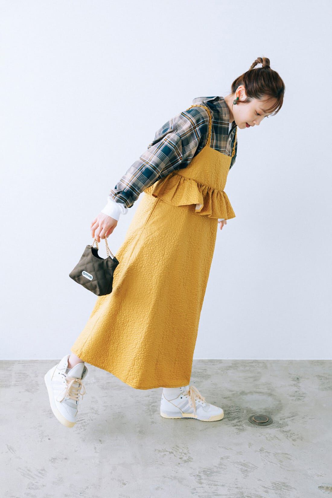 realstock [リアルストック]（Express BOX）|ｈａｃｏ！ お花が綺麗に咲いている奇跡を身にまとう ＯＮＥ−ＰＩＥＣＥ ｂｙ ＬＯＶＥ＆ＰＥＡＣＥ ＰＲＯＪＥＣＴ〈マスタード〉