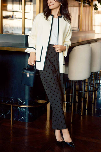 realstock [リアルストック]（Express BOX） | フロッキードットパンツ〈ブラック〉ＩＥ