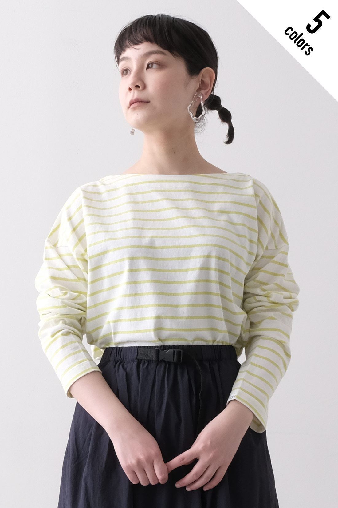 MEDE19F 〈SELECT〉 SOMETHING バスクシャツ ボーダーロングスリーブT｜レディースファッション・雑貨のアウトレット通販｜Real  Stock