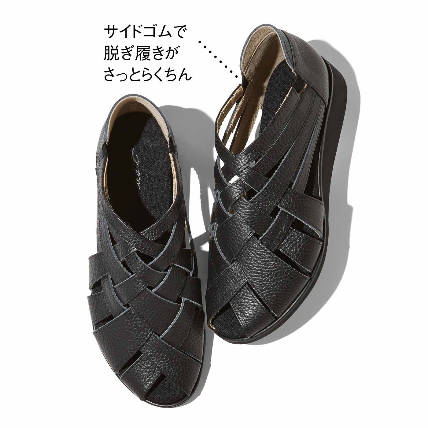 【再値下げ】ダーマコレクション　24cm イタリアンレザー サンダル 再値下げ】ダーマコレクション 24cm イタリアンレザー サンダル