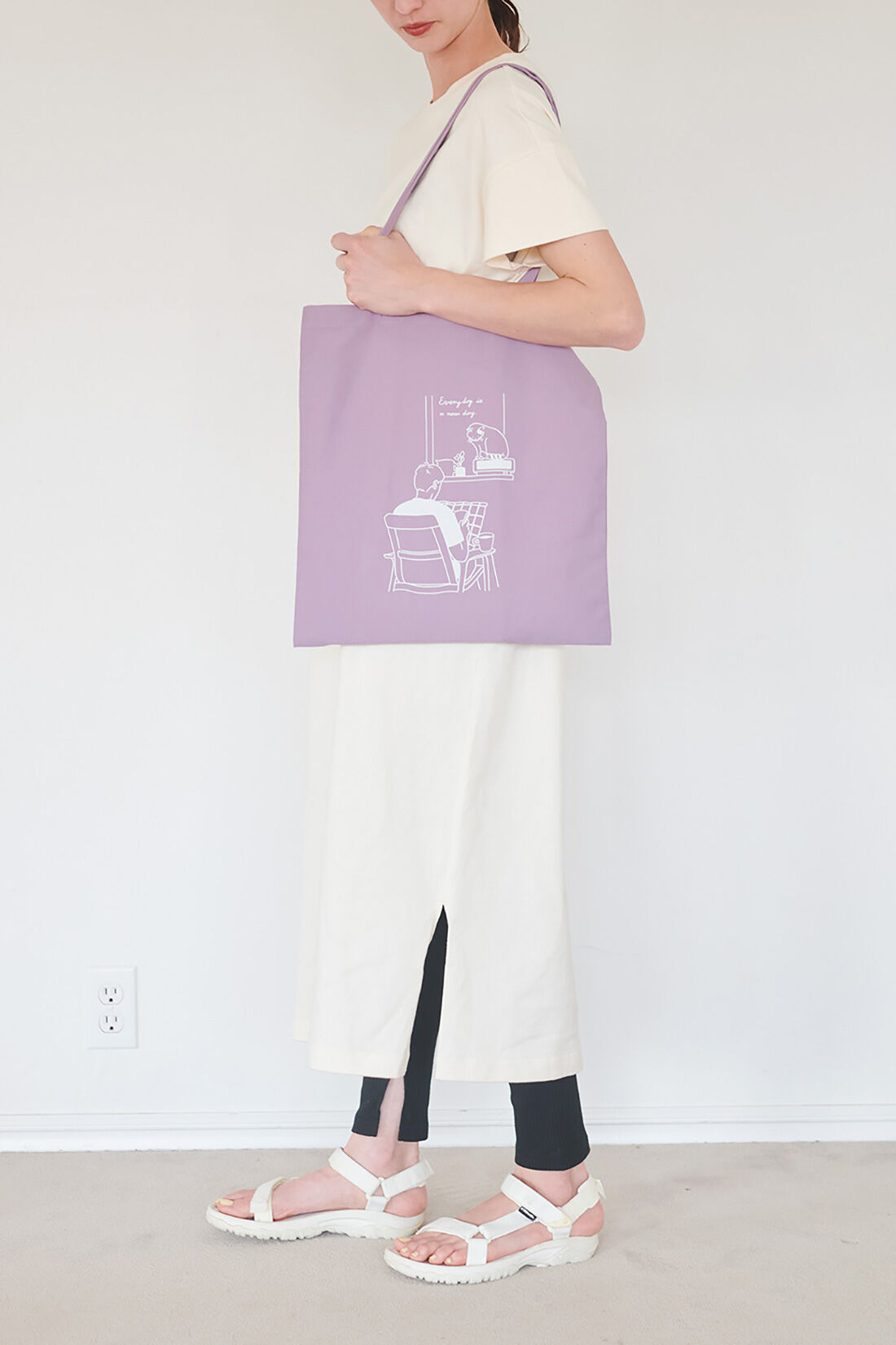 THREE FIFTY STANDARD×SHOKO TAKAHASHIコラボ　Boy ＆ Cat バッグ〈パープル〉