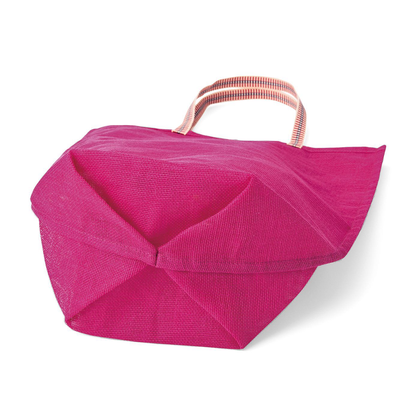 realstock [リアルストック]（Express BOX）|奈良生まれ！　蚊帳生地で作った持ち手付き袋〈牡丹（ぼたん）〉|底まち付きでたっぷり収納。