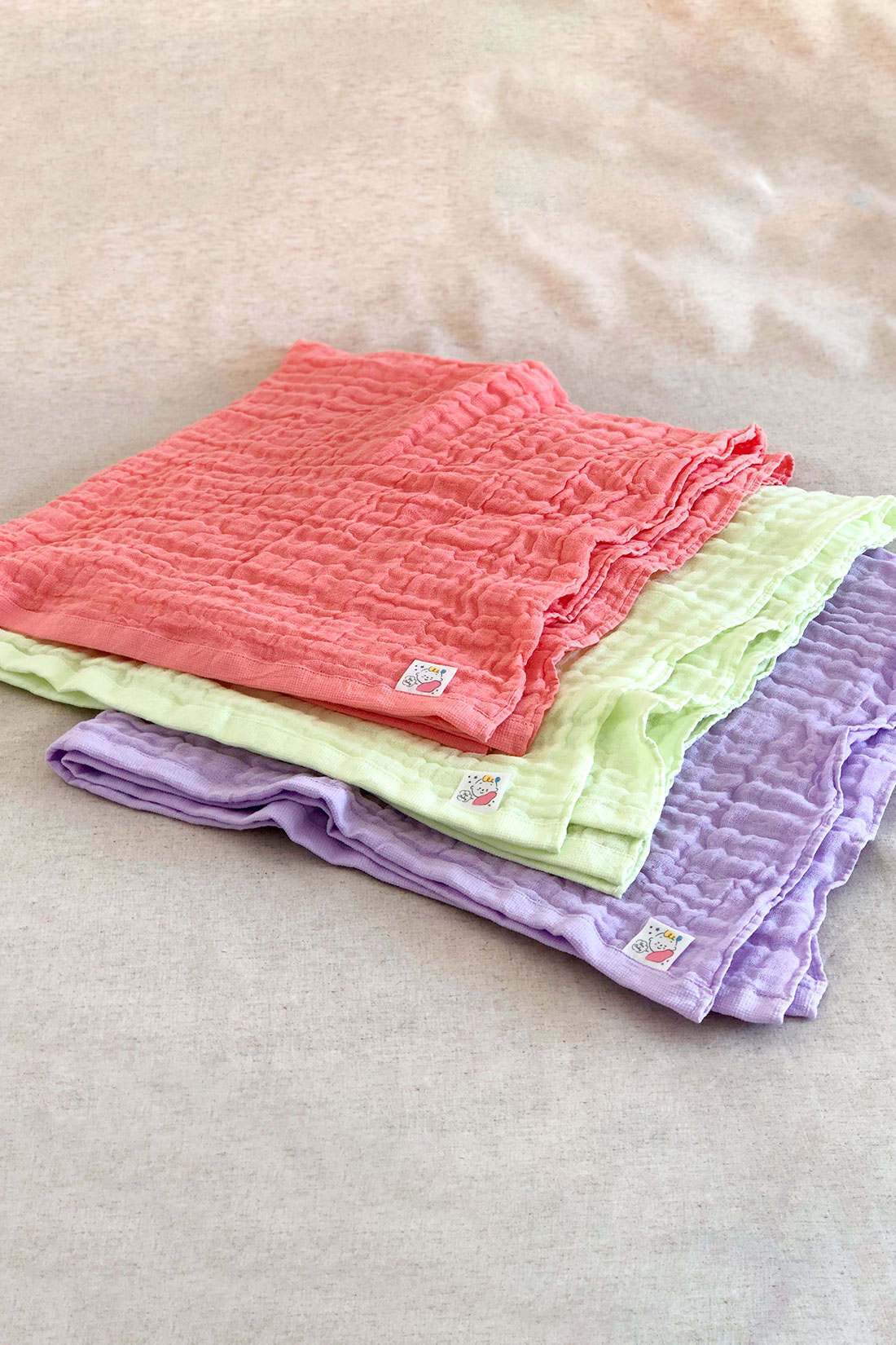 realstock [リアルストック]（Express BOX）|【3～10日でお届け】［Mama select］おぼろタオル　べビー専用　おくるみタオル〈ベビーグリーン〉