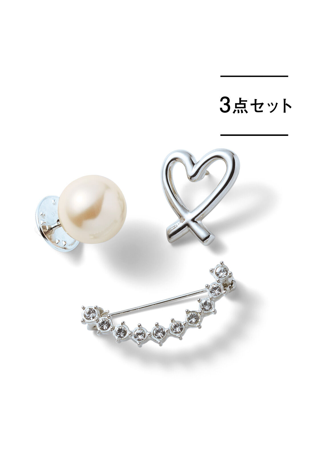 realstock [リアルストック]（Express BOX）|IEDIT[イディット]　福田麻琴さんコラボ　自分へのご褒美にしたいブローチセット〈シルバー〉