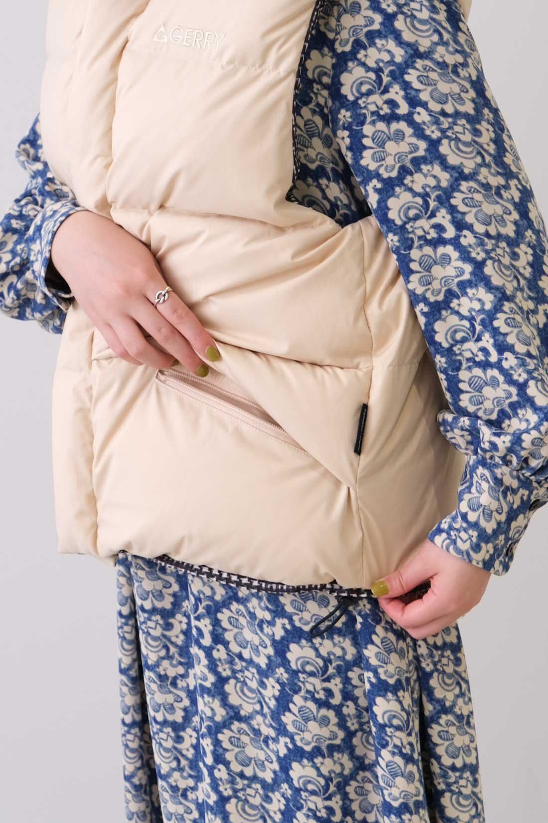realstock [リアルストック]（Express BOX）|MEDE19F 〈SELECT〉　【GERRY】 REVERSIBLE VEST|2 beige×glen check