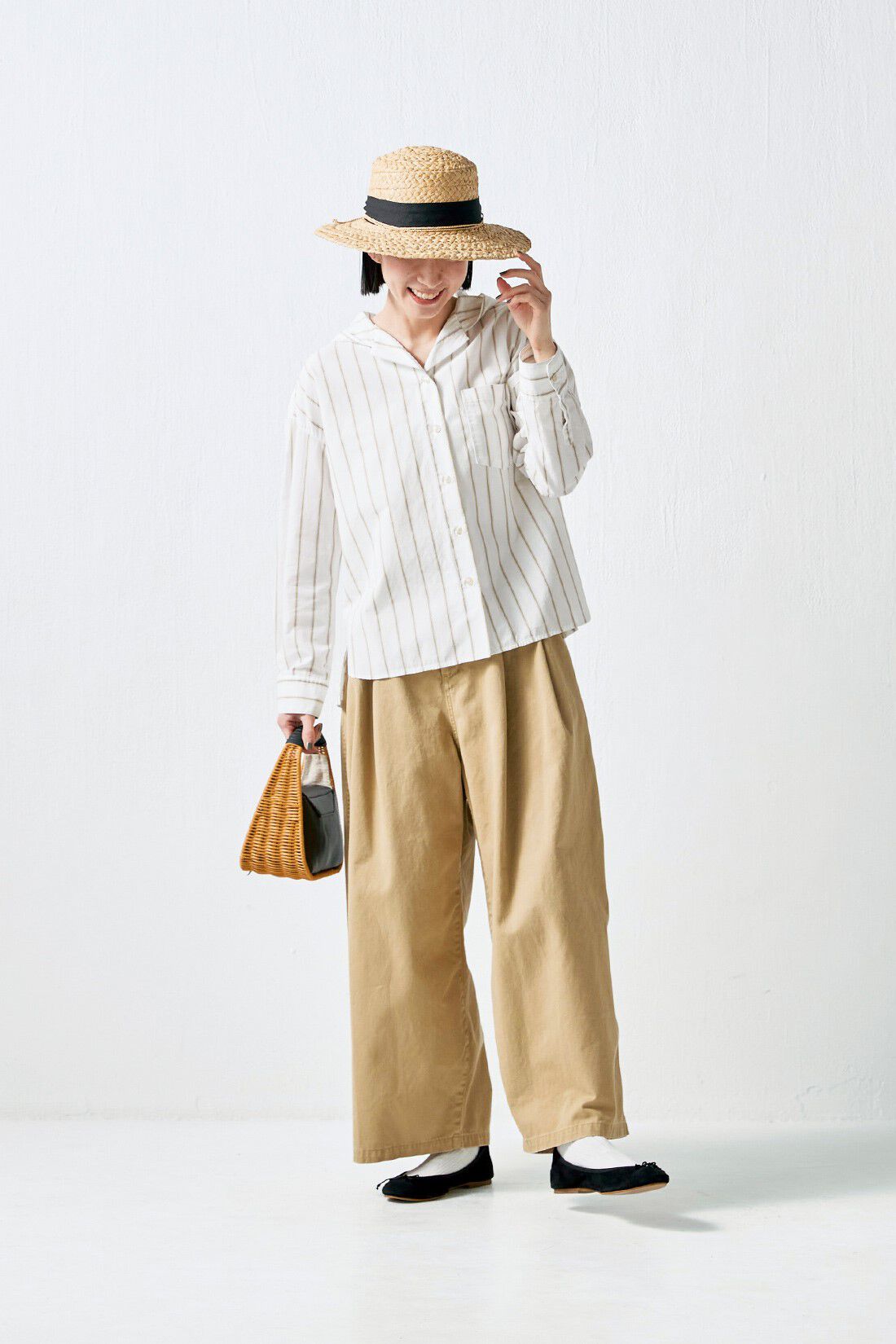 Sunny clouds so-co|サニークラウズ　どんだけブカブカパン〈レディース〉ベージュ