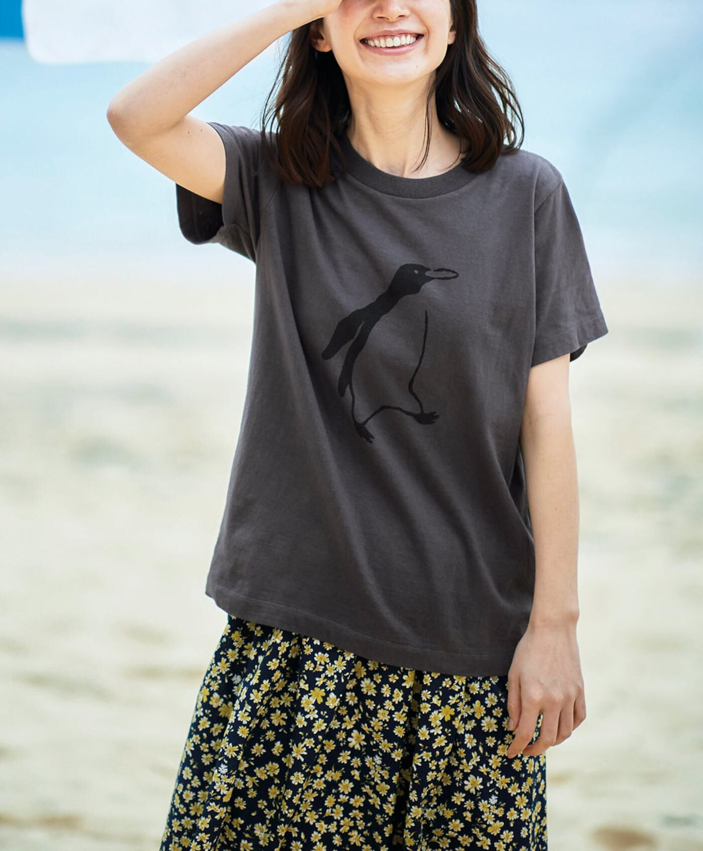 Sunny clouds so-co|サニークラウズ 反毛天じくTシャツ〈レディース〉