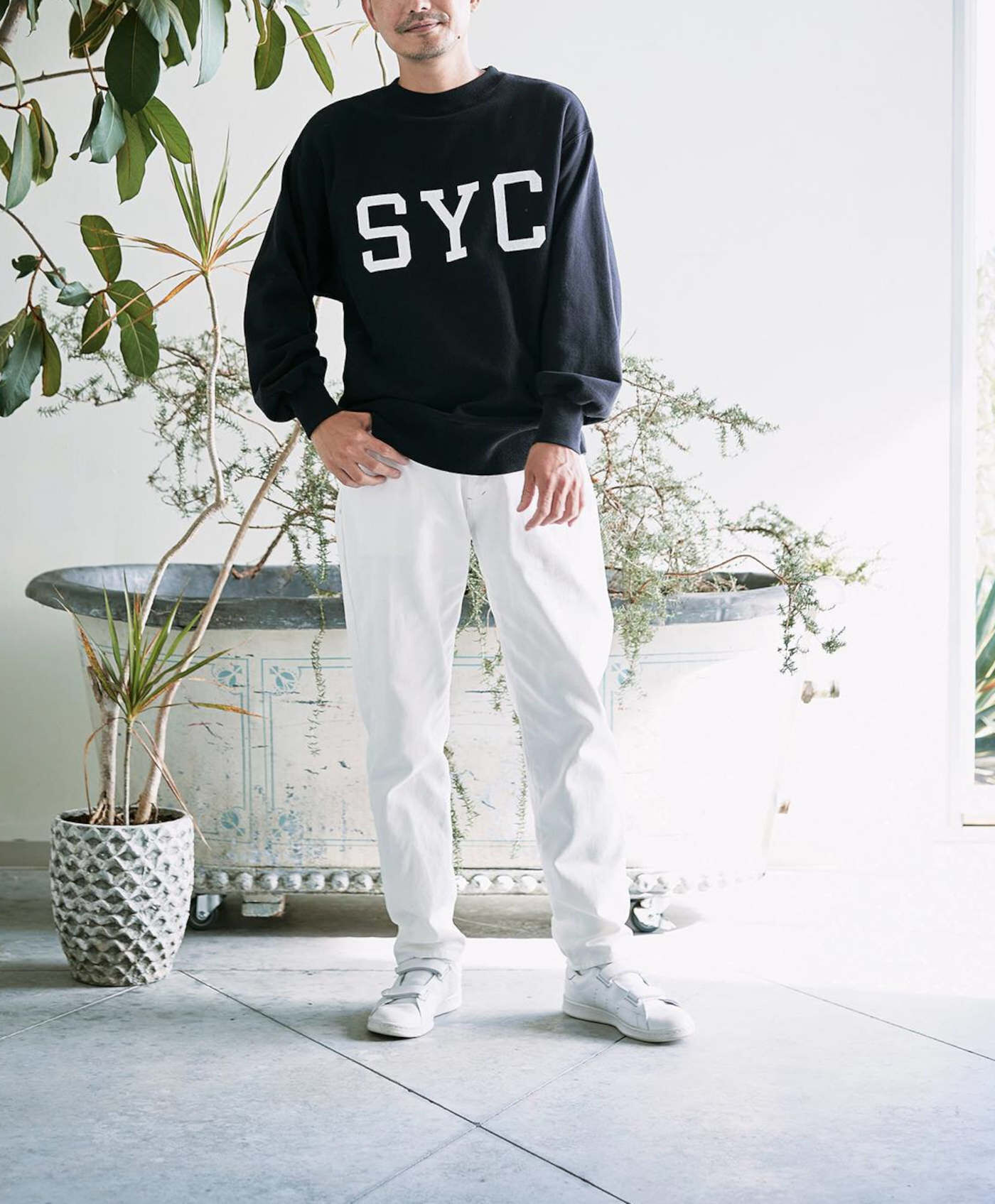 サニークラウズ SYCトレーナー〈メンズ〉黒