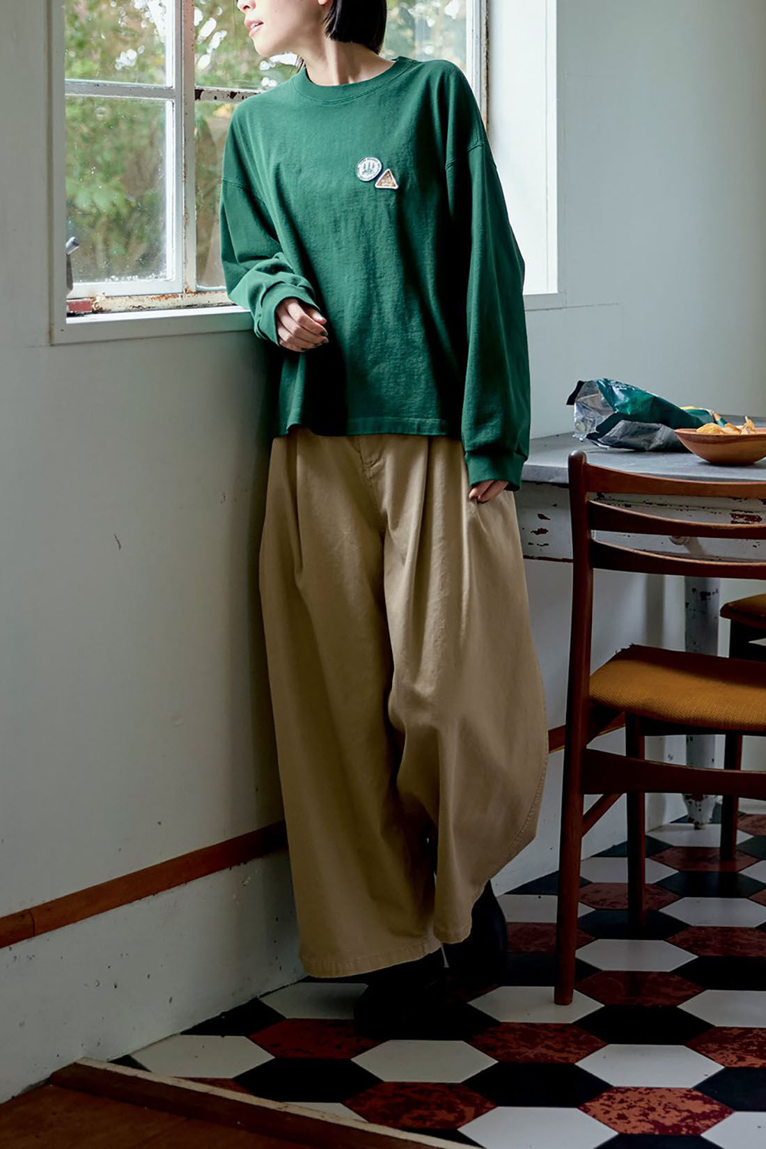 Sunny clouds so-co|サニークラウズ　どんだけブカブカパン〈レディース〉ベージュ