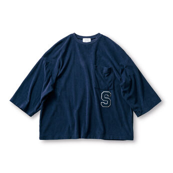 Sunny clouds so-co | サニークラウズワッペンＴシャツ〈メンズ〉紺