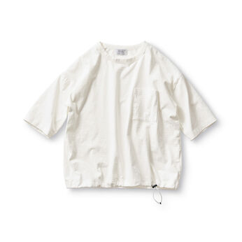 Sunny clouds so-co | サニークラウズ裾が絞れるＴシャツ〈レディース〉白