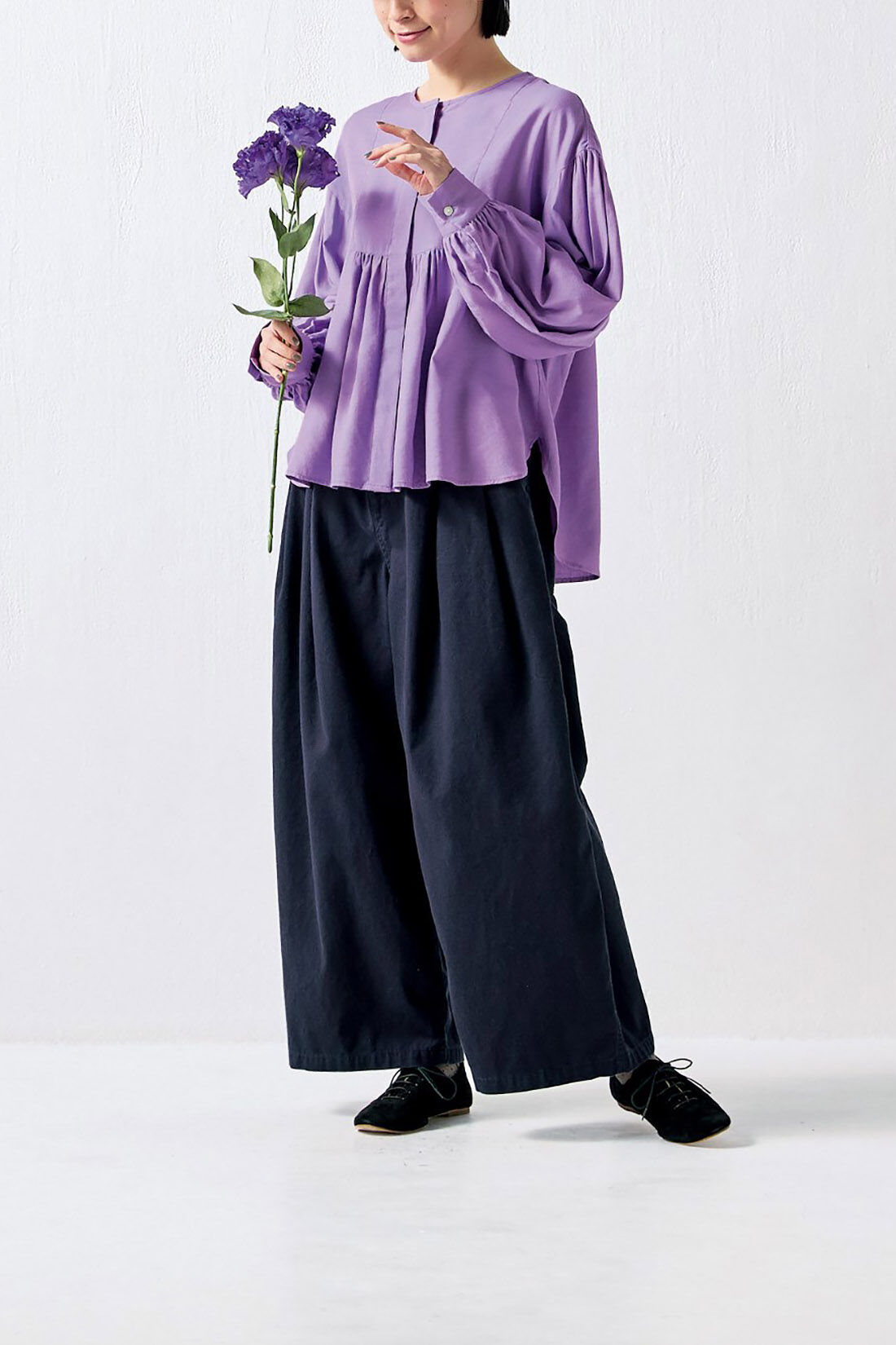 Sunny clouds so-co|サニークラウズ　どんだけブカブカパン〈レディース〉紺