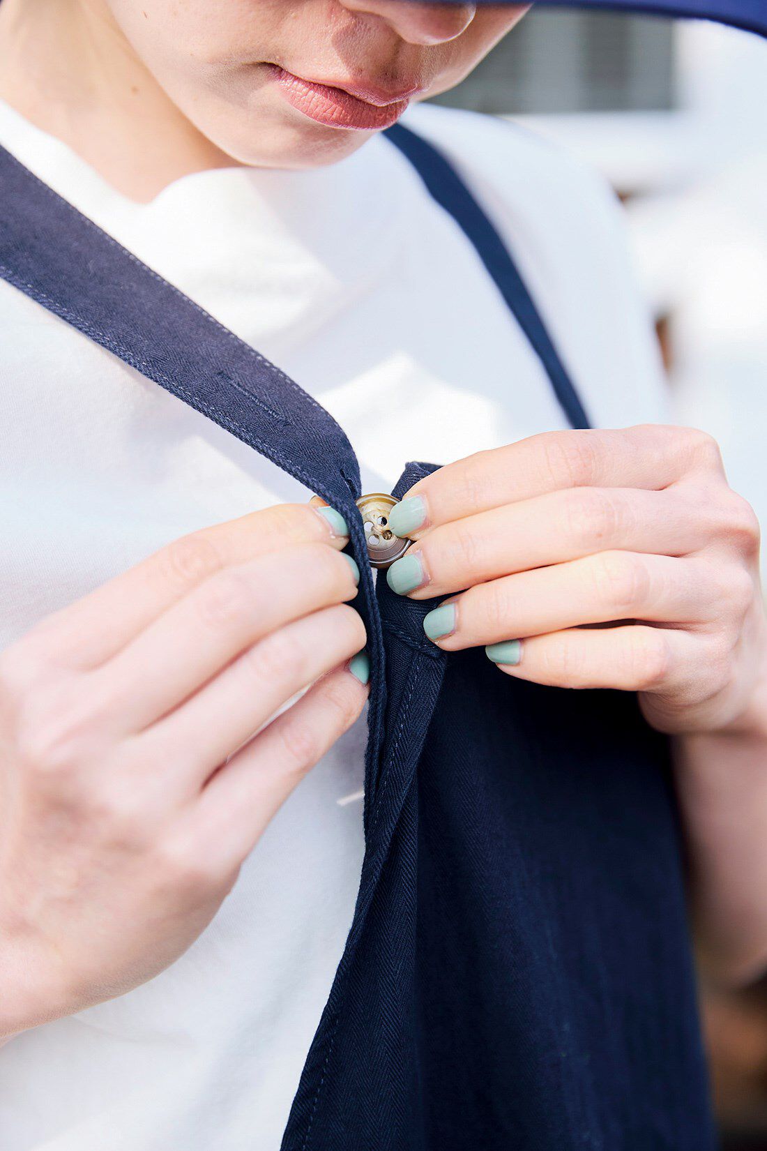 Sunny clouds so-co|サニークラウズ　エプロンワンピースセット〈レディース〉紺